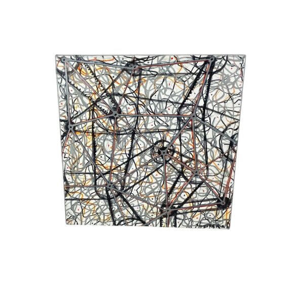 Abstract Geometric Painting On Canvas By Trevor Williamson - Picture 1 of 9